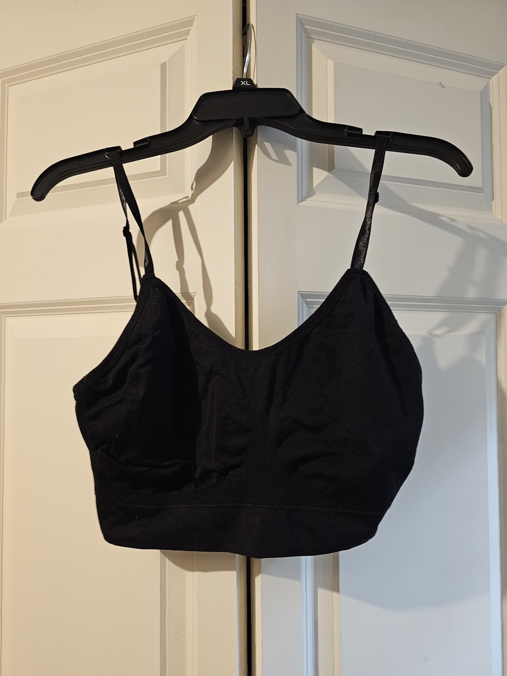 Black Seamless Crop Bralette - Unbranded 2xl